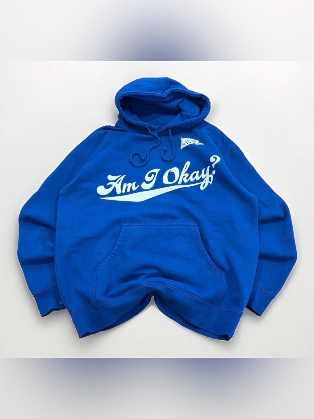 Megan Moroney Hoodie Am I Okay? Size Large Blue Country Music CMA Tour Merch